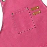 View 4: AFUN pink 16 oz canvas apron, detail view 4