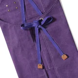 View 6: AFUN purple 16 oz canvas apron, detail view 6