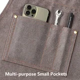 View 4: AFUN grey canvas tool apron, detail view 4