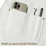 View 4: AFUN beige canvas tool apron, detail view 4